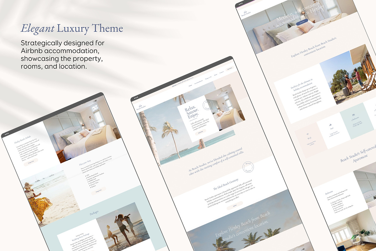 Wix Website Template Vacation Rental, a Wix Template by Studio Spark* (Photo 2 of 7)