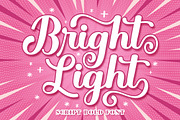 Bright Light - Bold, a Script Font by Rotterlab Studio (Thumbnail 1 of 9)