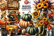 Rustic Harvest Fall clipart set, a Seasonal Illustration by ThatsDesignArt (Thumbnail 1 of 10)