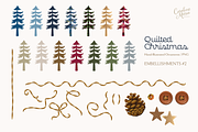 Quilted Christmas Ornaments, an Object Graphic by Caroline Maria (Thumbnail 11 of 12)