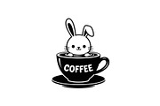 Cute Bunny Coffee Cup Vector Bundle, an Illustration by Designs_River (Thumbnail 33 of 49)