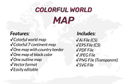 Multicolor World Vector Map, an Object Graphic by Nazim's Shop (Thumbnail 13 of 13)