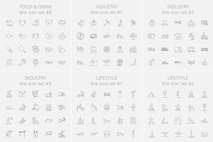 1540 Vector Line Icons Pack.