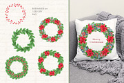 Christmas Watercolor Clipart Set, a Seasonal Illustration by AnitaPol (Thumbnail 7 of 15)