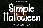 Simple Halloween, a Sans Serif Font by InermediaSTUDIO (Thumbnail 1 of 7)