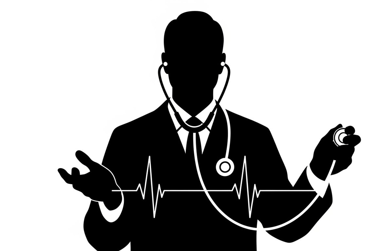 doctor and nurse silhouettes, an Illustration by Amazin_art (Photo 7 of 31)