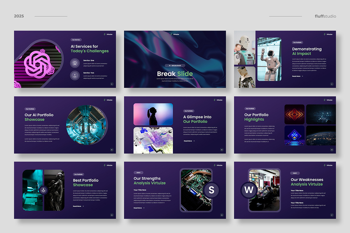 Artificial Intelligence Powerpoint, a Presentation Template by fluffstudio (Photo 4 of 5)
