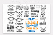 Eat Sleep Lacrosse, Lacrosse Bundle, a Graphic by Dahuk Design (Thumbnail 1 of 4)