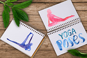 Watercolor Yoga Asanas, a Healthcare Illustration by Pippi Draws (Thumbnail 7 of 9)