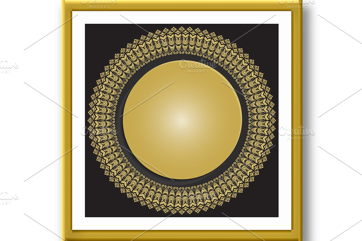 Winter Vector Round Frame With, an Illustration by FineArtStudio (Photo 3 of 3)