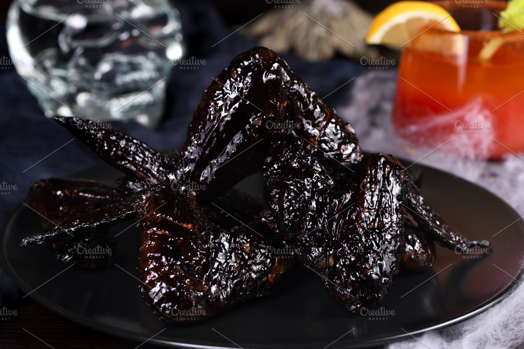 Bat wings (chicken wings), a Holiday Photo by Apolonia