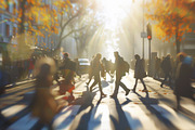 Pedestrian crossing. 45 images, a Person Illustration by Handmadefont (Thumbnail 5 of 11)