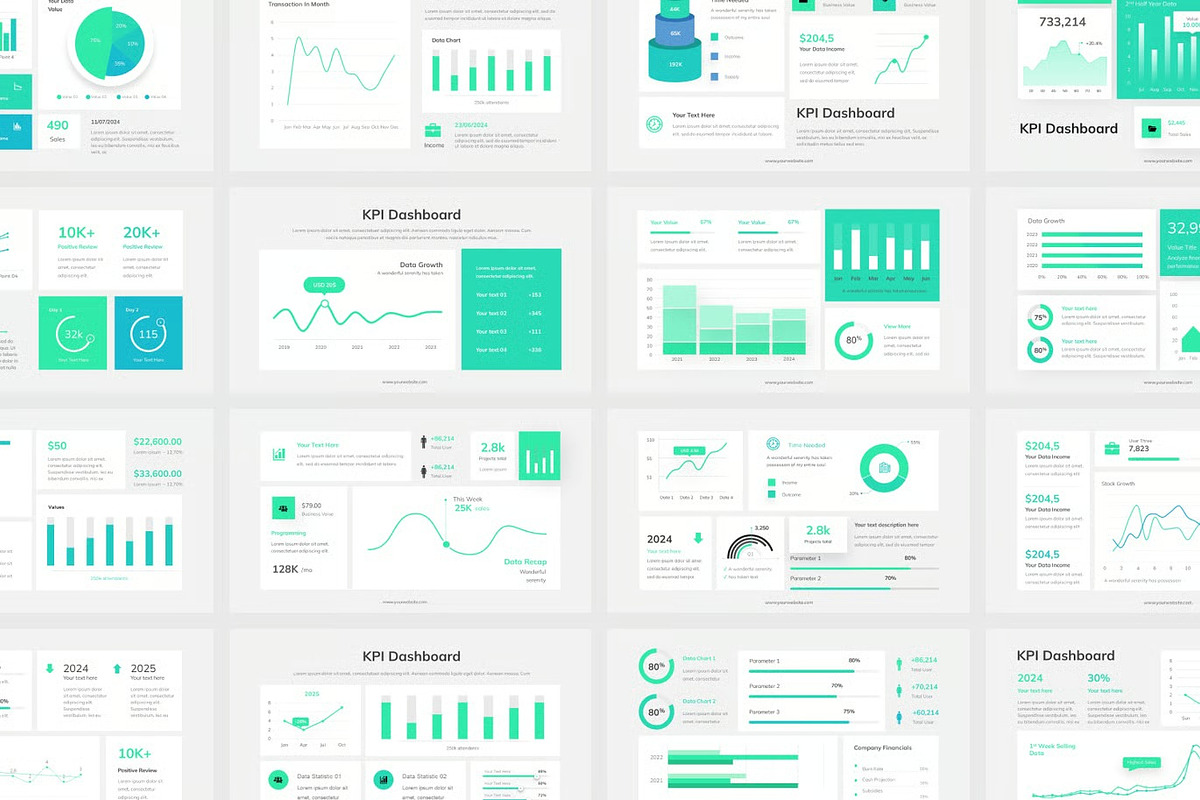 KPI Dashboard Presentation Powerpoint preview 2