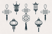 HandDrawn Chinese Lantern Collection, a Decorative Illustration by KirillsWorkshop (Thumbnail 3 of 7)