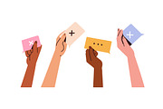 Hands with heart, star, emoji symbol, a Person Illustration by Good Studio (Thumbnail 25 of 25)