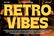 Blased - Retro Display Font, a Sans Serif Font by MaikoHatta (Thumbnail 4 of 7)