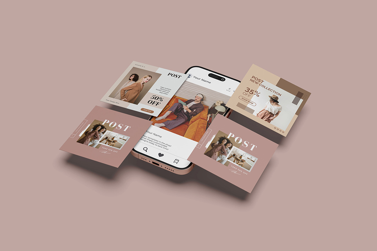 Social Media Post Mockup, an iPhone Mockup by Design Source_ (Photo 3 of 4)