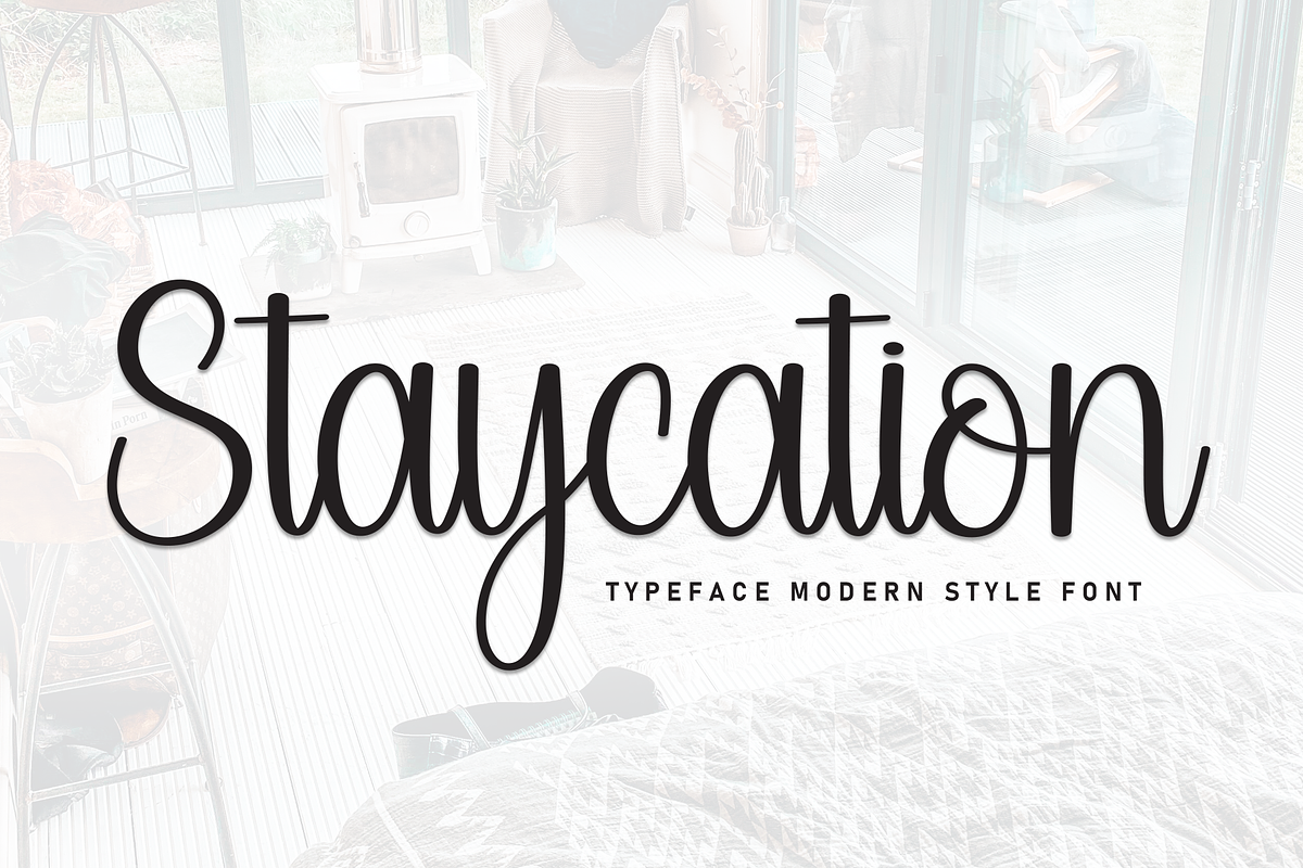 Staycation | Script Font, a Handwritten Font by Scratchones (Photo 1 of 8)