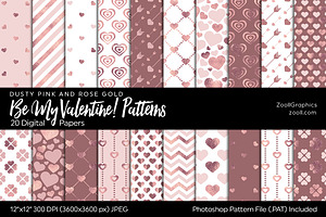 Be My Valentine Digital Papers