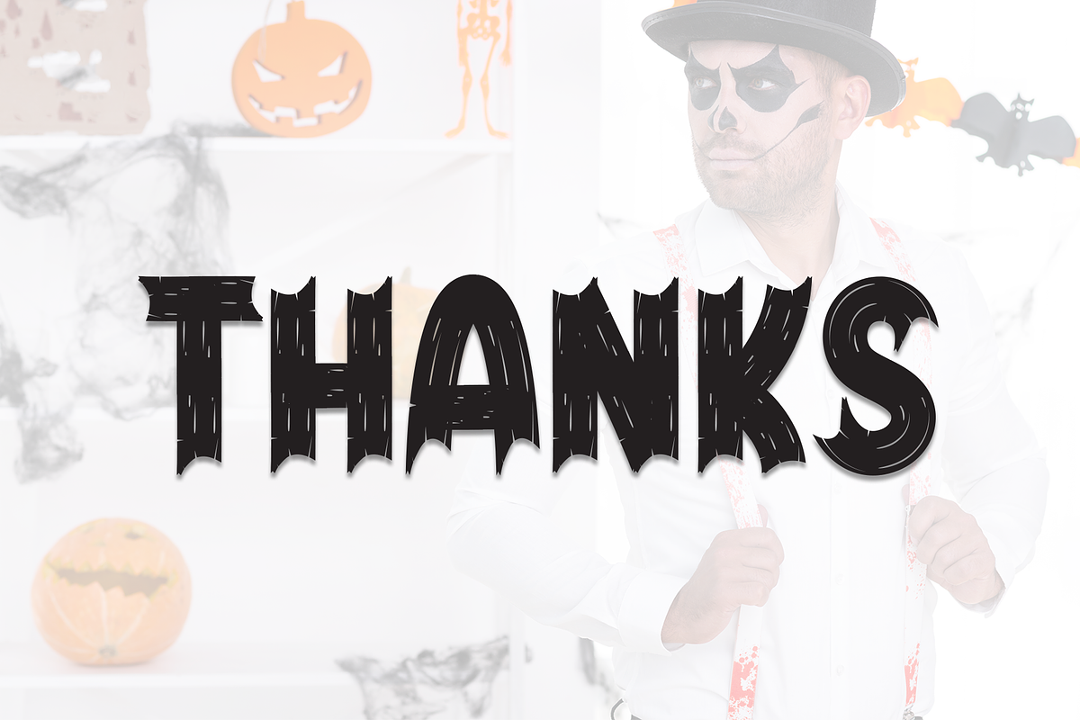 Costume Halloween | Script Font, a Script Font by Scratchones (Photo 8 of 8)