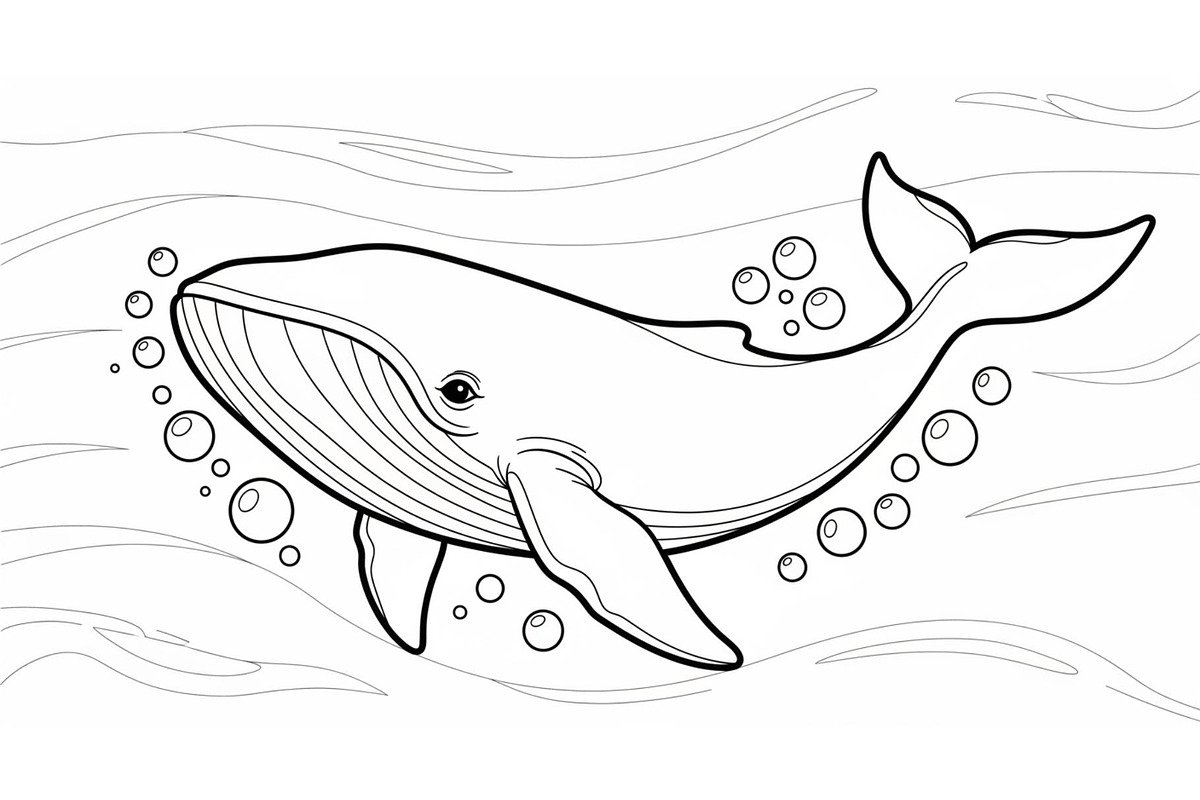 Whale Line Art Vector Bundle, an Illustration by yasushie (Photo 31 of 51)