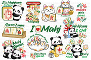 Cute Mahjong Animal Clipart, an Animal Illustration by Inkley Studio (Thumbnail 3 of 3)