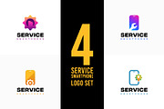 Set of Phone Shop logo designs, a Branding & Logo Template by Lucky Creative (Thumbnail 1 of 5)