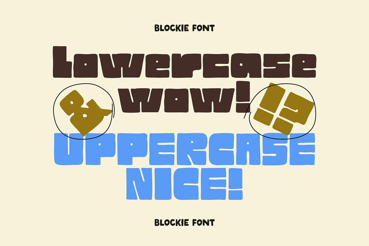 Blockie - Hand-lettered Display Font, a Font by Studio Funshop by Kelli (Photo 10 of 13)