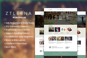 ZT Leena responsive portfolio theme
