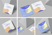 Square Business Card Mockups, an Advertising Mockup by megostudi0 (Thumbnail 1 of 7)