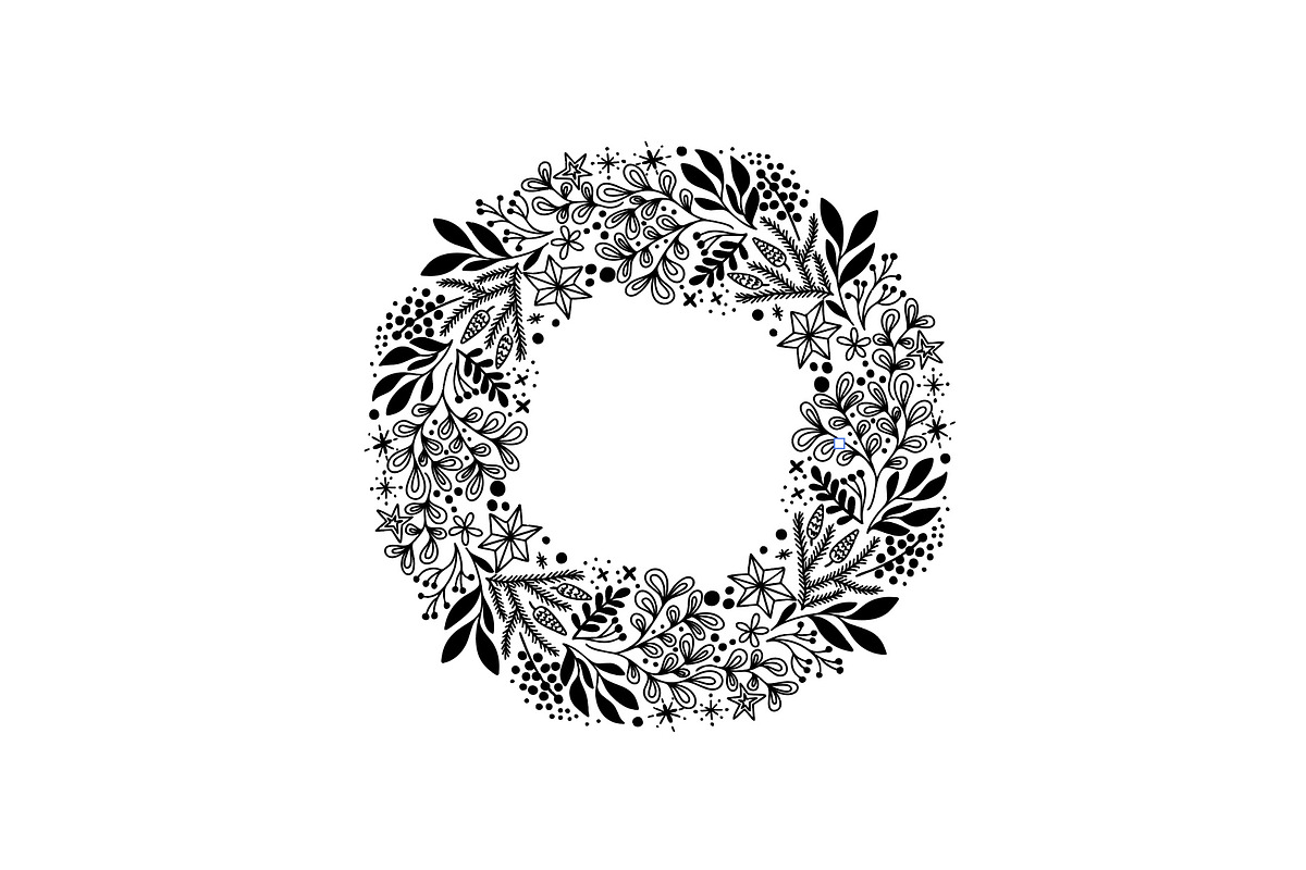 Boho Christmas Wreath Template, an Object Graphic by Tove Malm Studio (Photo 4 of 6)