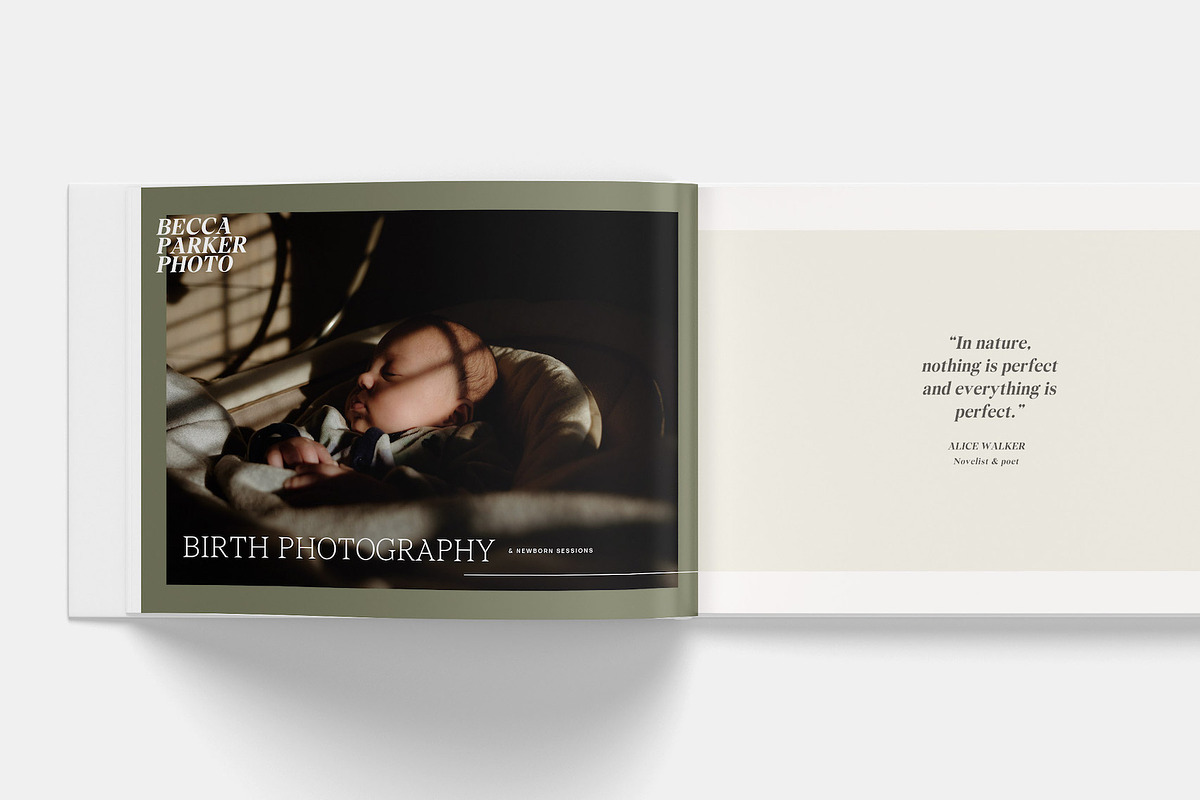 BIRTH PHOTOGRAPHER CLIENT GUIDE, a Magazine Template by Signature Edits (Photo 2 of 8)
