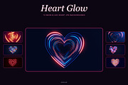 Heart Glow - 12 JPG Backgrounds, a Background Graphic by Photocreo Michal Bednarek (Thumbnail 1 of 5)