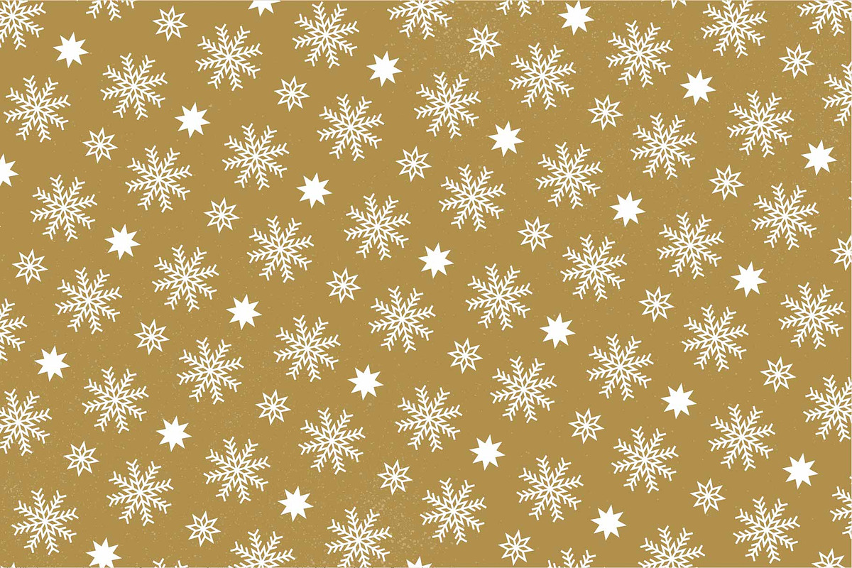 Christmas Snowflakes Clipart pattern, an Object Graphic by Riots Brush (Photo 6 of 6)