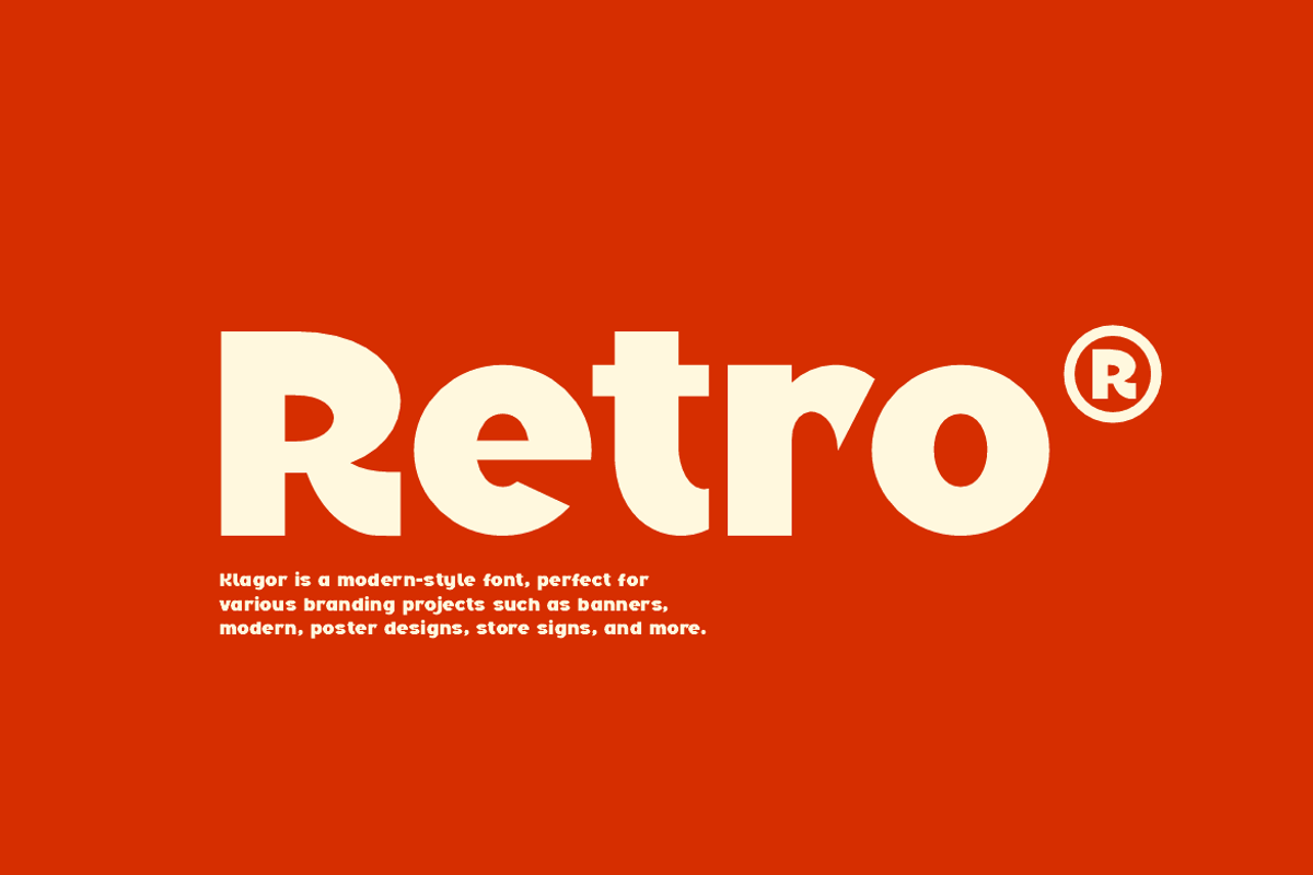 Klagor - Bold Display Font, a Sans Serif Font by Iqsiart Studio (Photo 4 of 15)