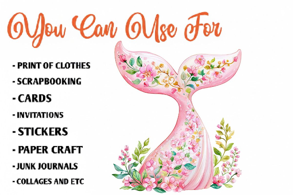 Pink Girly Summer Clipart PNG, a Seasonal Illustration by CreationArt (Photo 5 of 7)