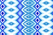 Blue Ethnic Geometric Seamless Repea, a Pattern Graphic by Sharon Schwalbe (Thumbnail 5 of 7)