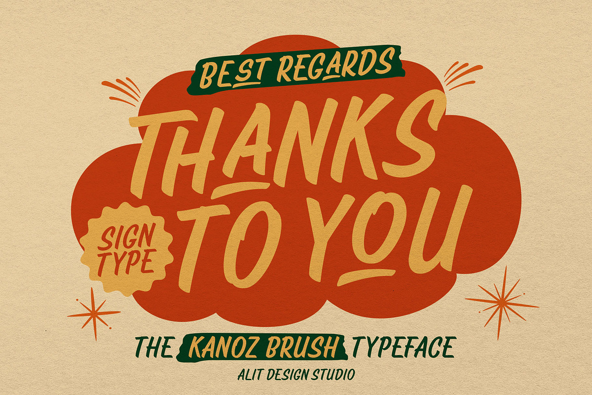 Kanoz Brush Font, a Handwritten Font by alit design (Photo 17 of 17)