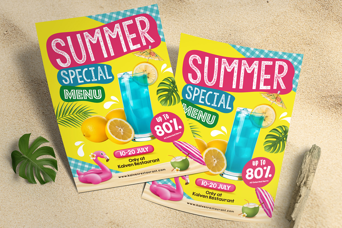 Summer Special Menu Flyer, a Flyer Template by Aarley Kaiven (Photo 1 of 2)