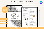 Undated Digital Life Planner iPad, a Templates & Theme by HoneyGlowStudioCo (Thumbnail 1 of 9)