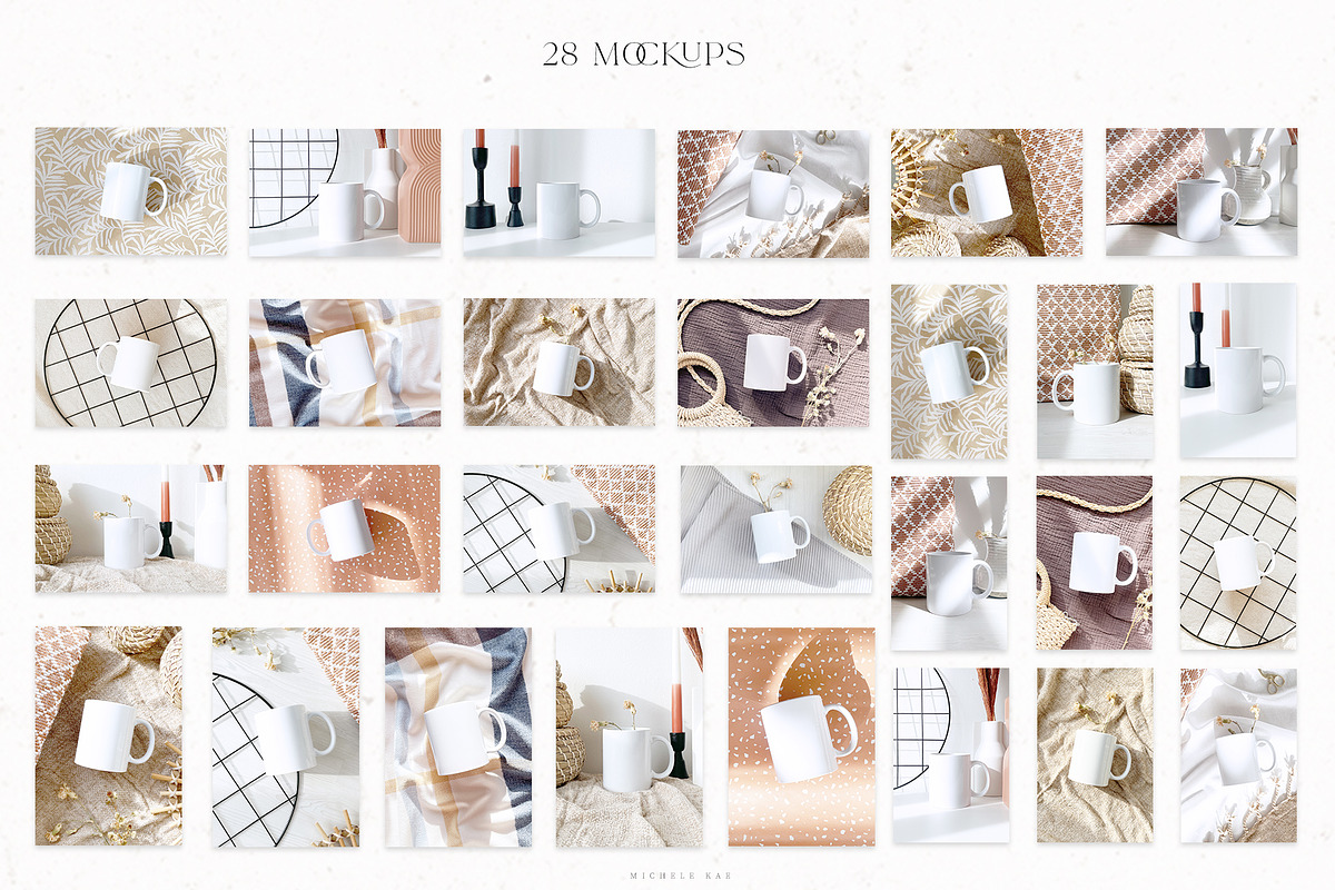 28 Mug Mockups, a Household Mockup by Michèle Kae (Photo 2 of 6)