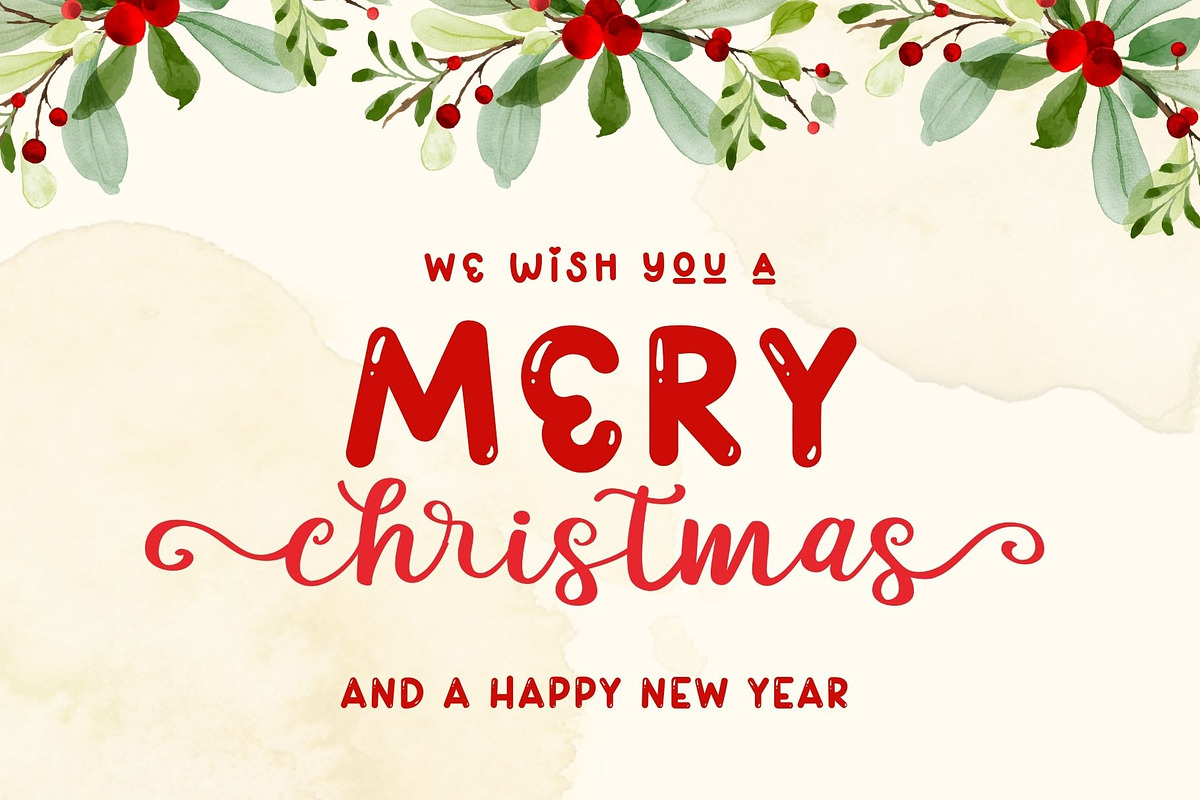 Season Holidays Font Trio, a Script Font by AnningArts (Photo 2 of 9)