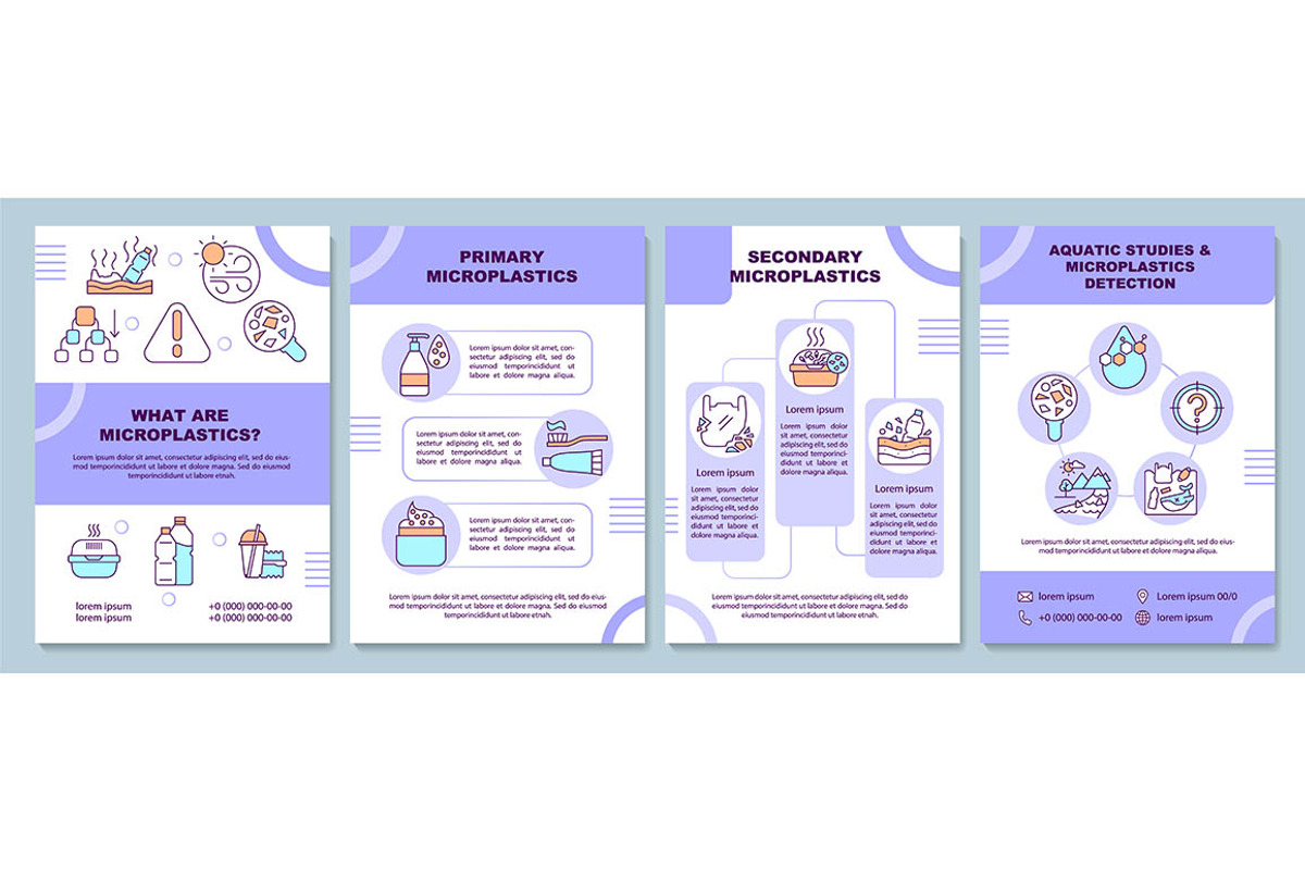 Microplastics brochure template, a Brochure Template by IMG Visuals