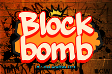 Blockbomb is a cool graffiti font