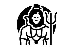 God deity solid icon, a Solid Icon by Creative priyanka