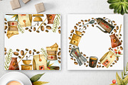 Coffee Illustrations Watercolor, a Texture Illustration by annasokol_ (Thumbnail 5 of 13)