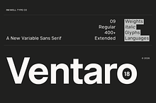 Ventaro — Extended Sans Serif