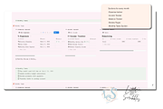 Notion Finance Tracker Template, a Landing Page Template by Little Creative Scribbles (Thumbnail 4 of 7)