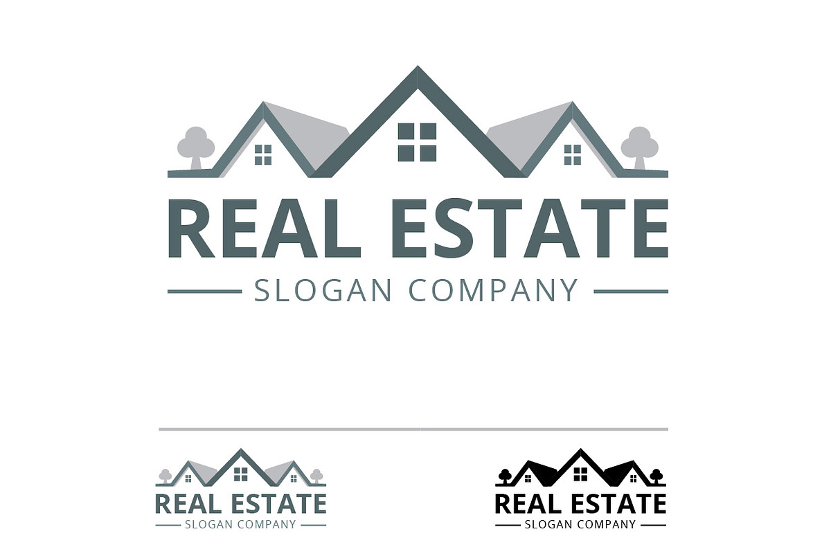 Real Estate Logo, a Branding & Logo Template by resumetemplathttps://d3es (Photo 2 of 2)