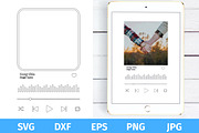 Song frame, music player template, a Graphic by vikkishop (Thumbnail 2 of 6)